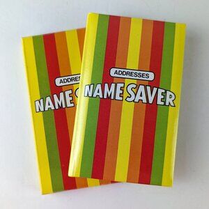 Vintage 80s Name Saver Address Book